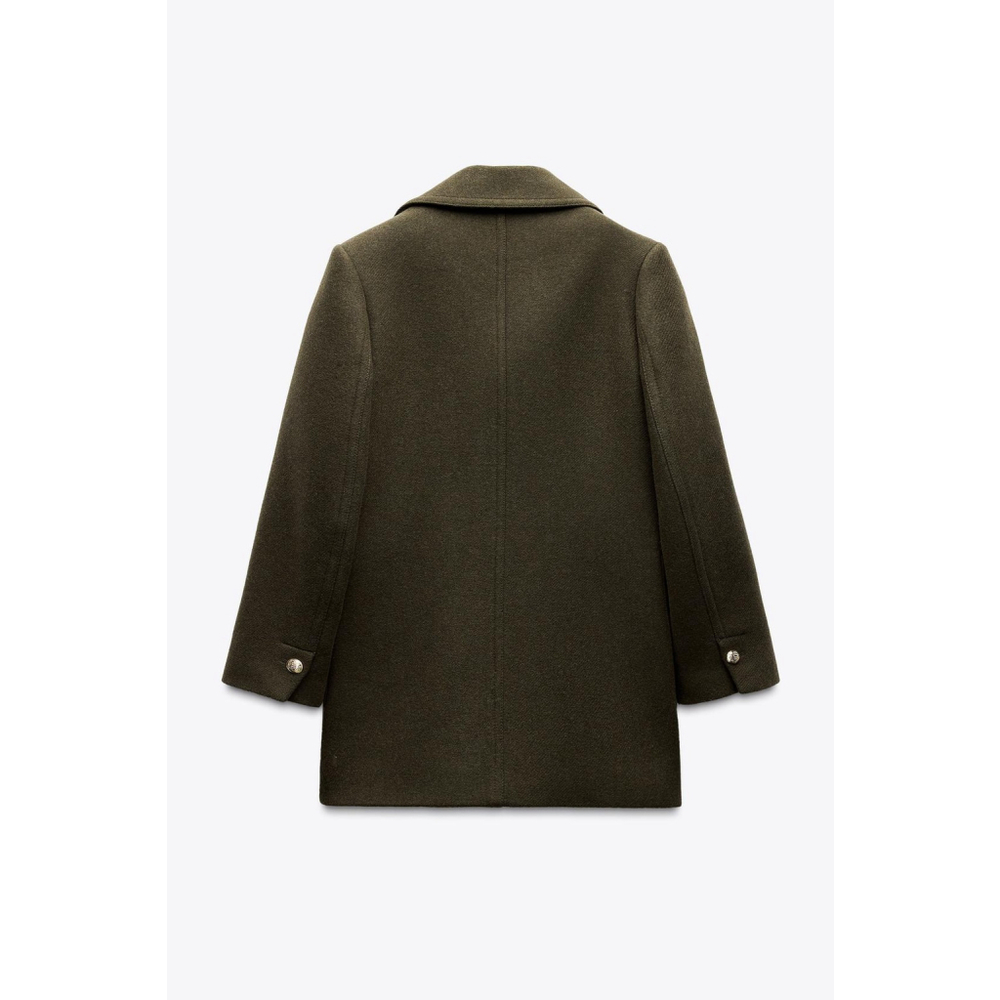 Zara Wool Blend Coat Size S - Picture 4 of 8